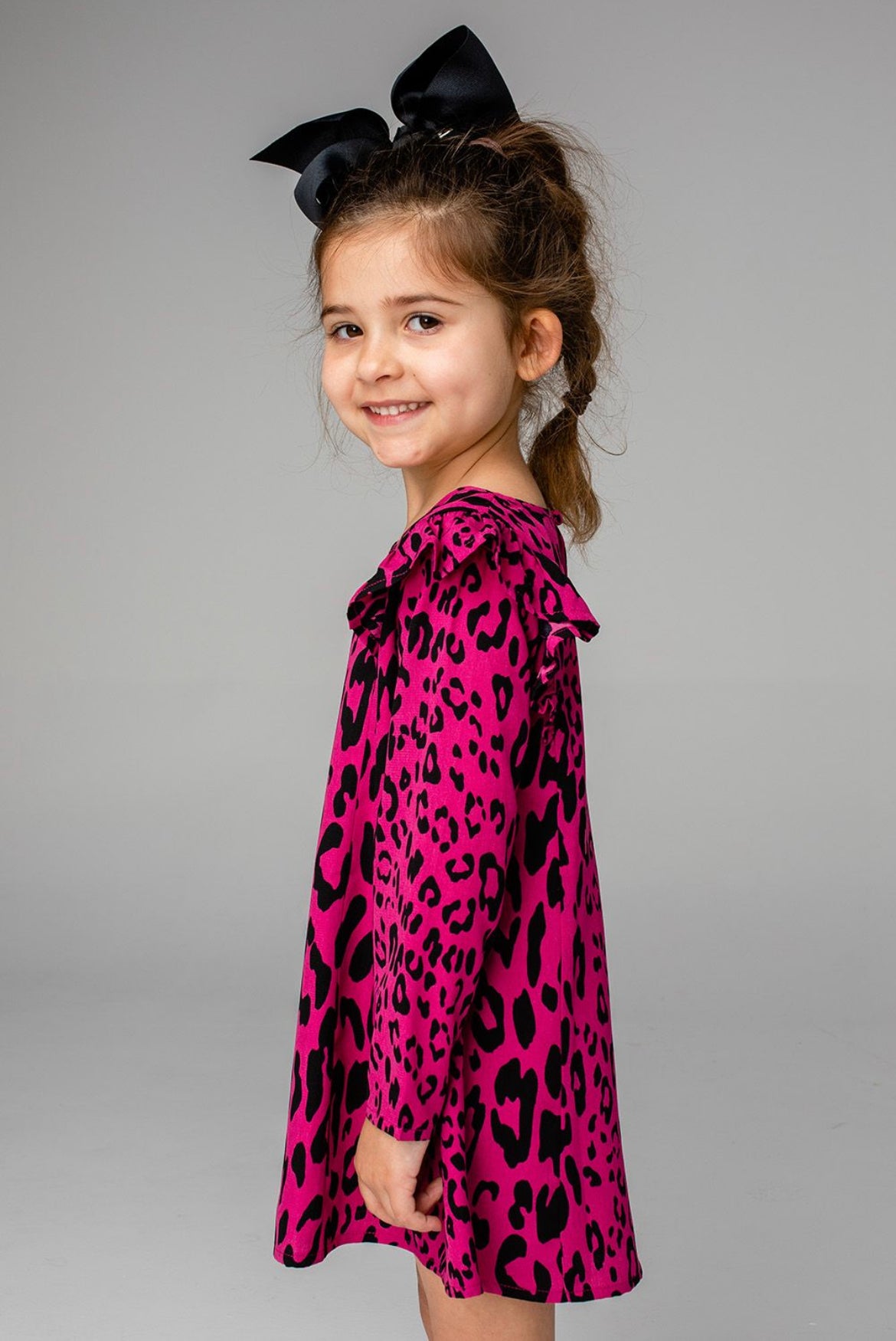 Logan Fuchsia Cat Dress