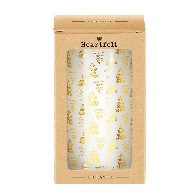 Gold Trees LED Candle