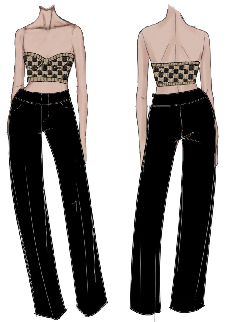 For Love & Lemons Lana Bustier Top