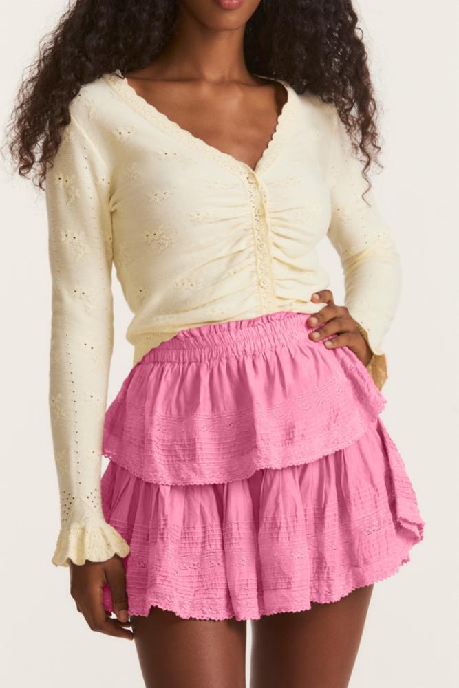 Love Shack Fancy Ruffle Mini Skirt