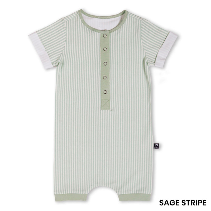 RAGS Essentials Short Sleeve Henley Romper