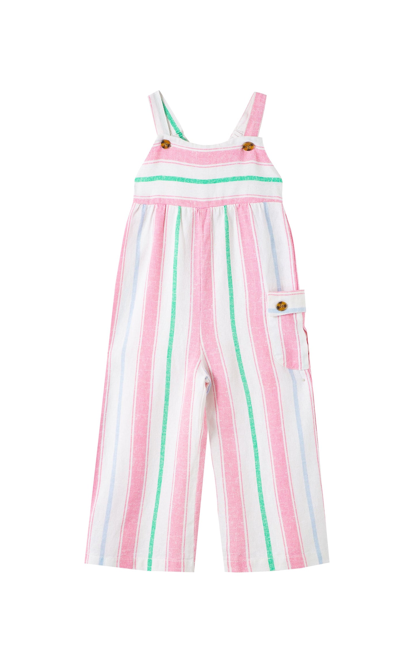 Stripe jumpsuit with Pocket