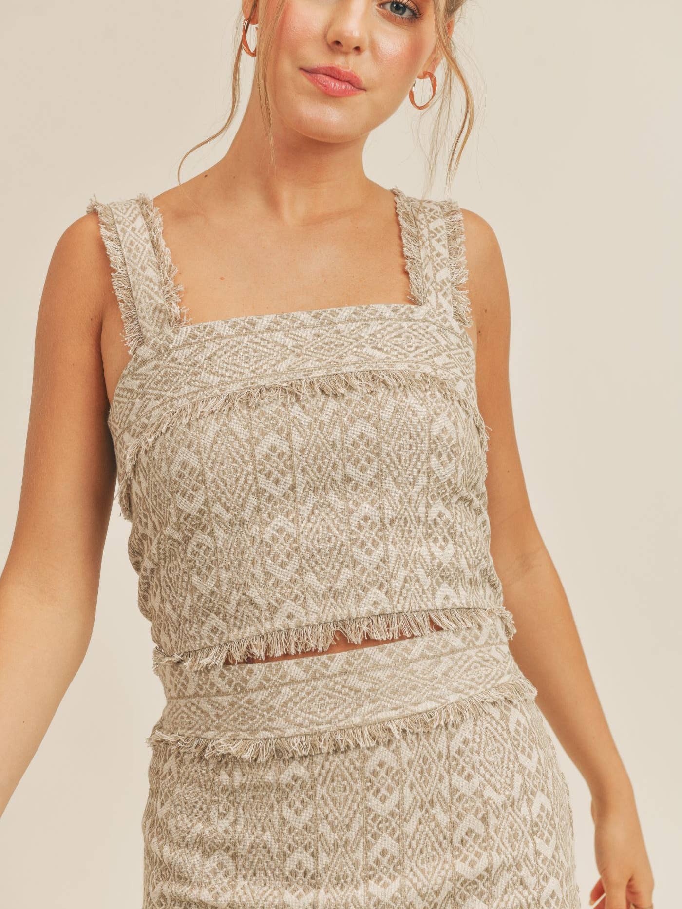Set Free Fringe Hem Crop Top