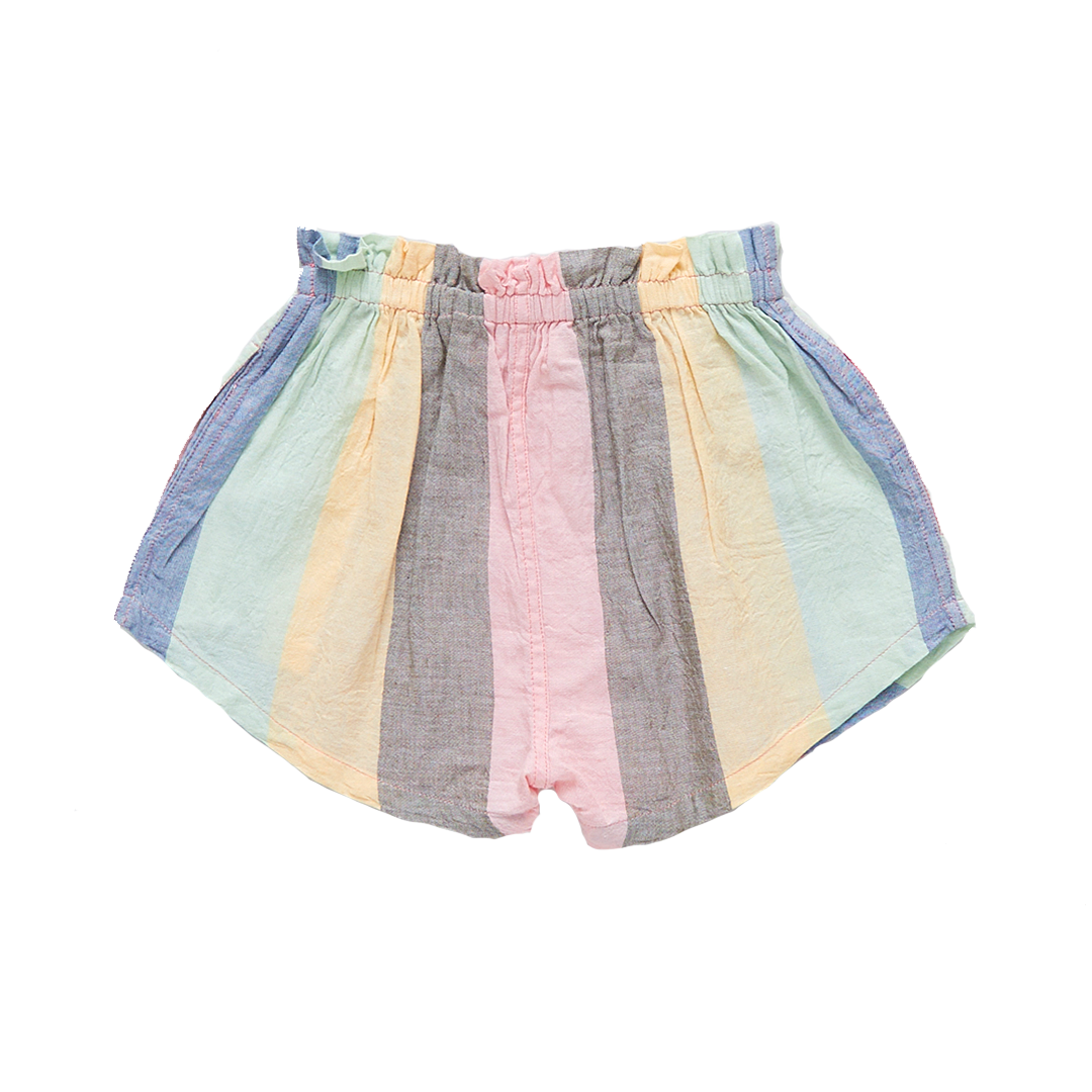 Pink Chicken Theodore Short--Multi Wide Stripe