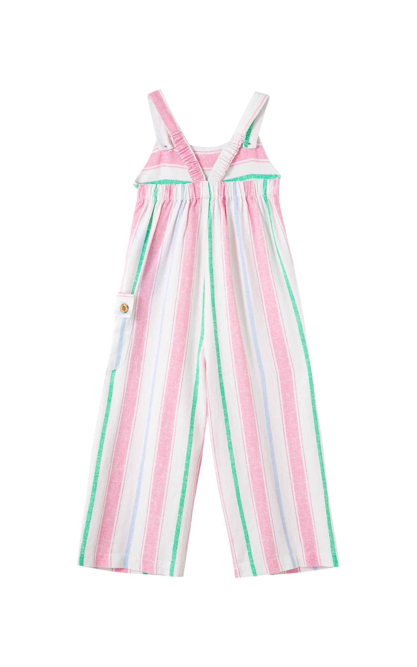 Stripe jumpsuit with Pocket