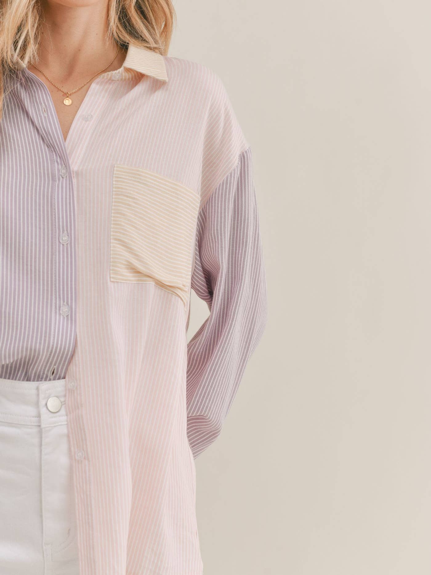 Beach Town Button Down Top
