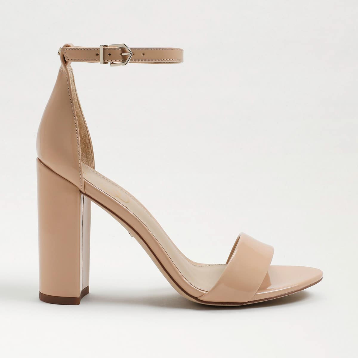 Sam Edelman Yaro Block Heel Sandal--Beige Blush Patent