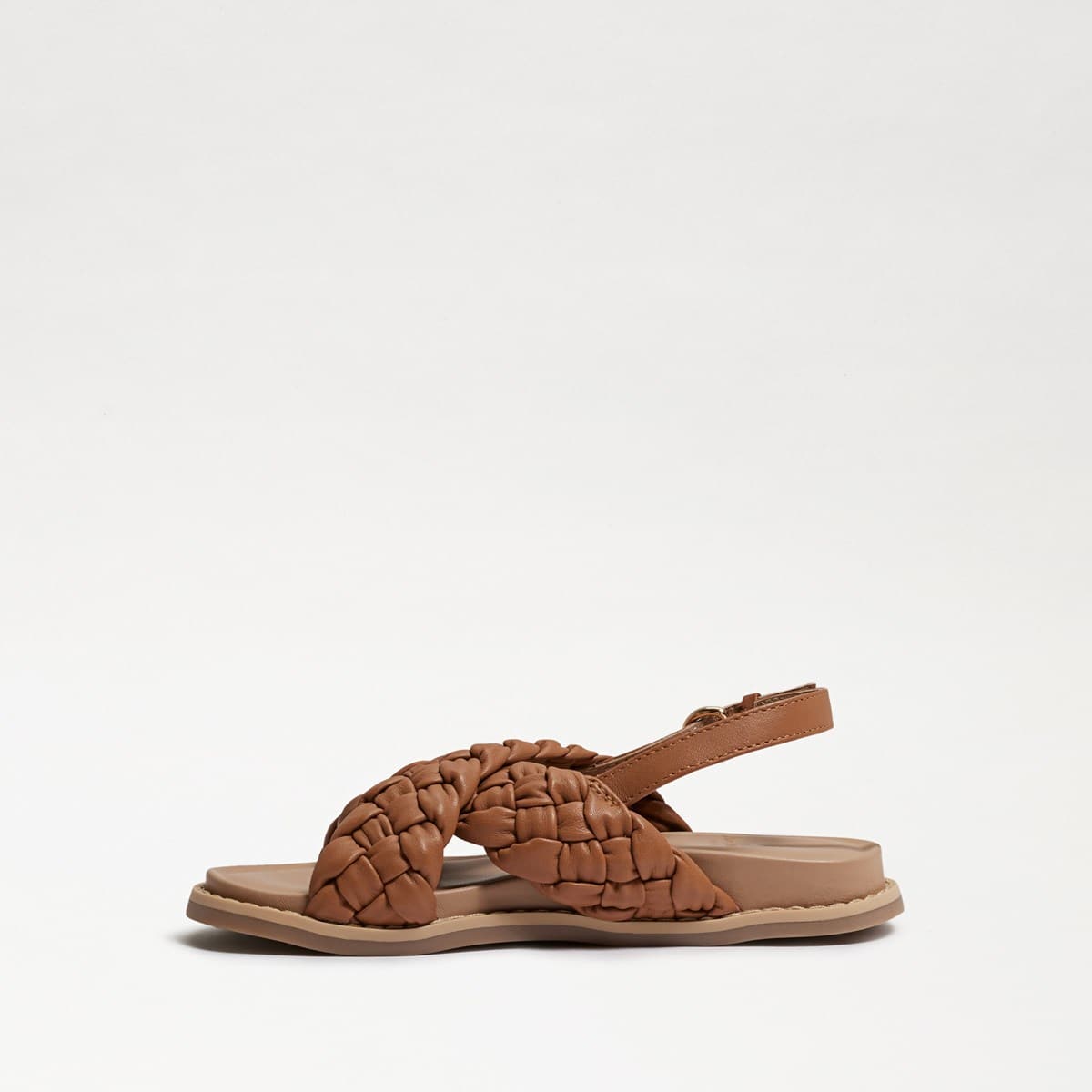 Sam Edelman Vita Kids Braided Sandal--Lt Cuoio Brown Leather