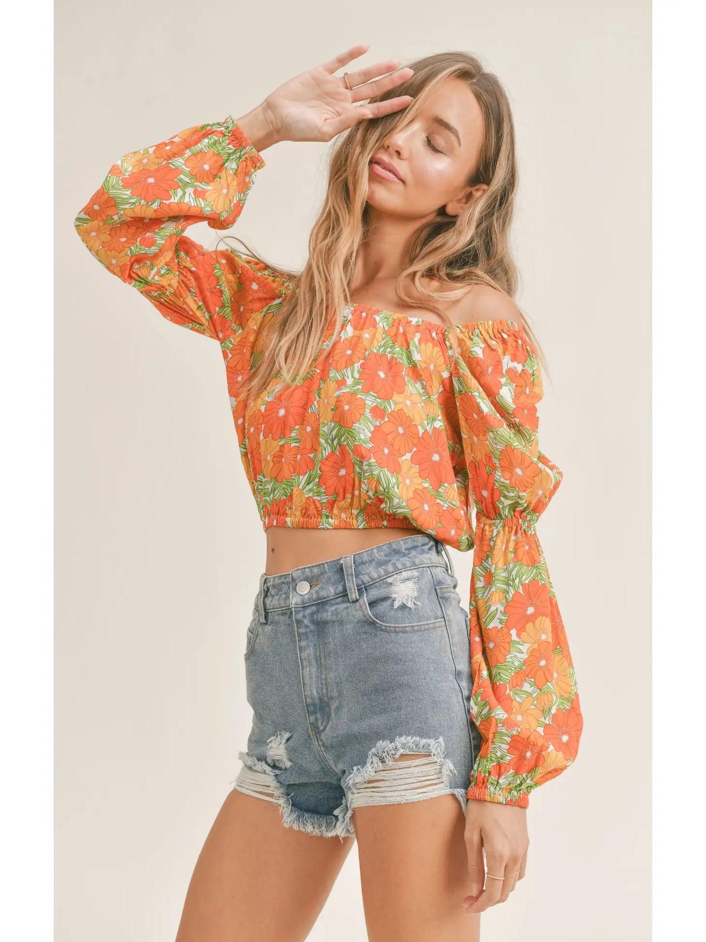 Summer Forever Balloon Sleeve Top