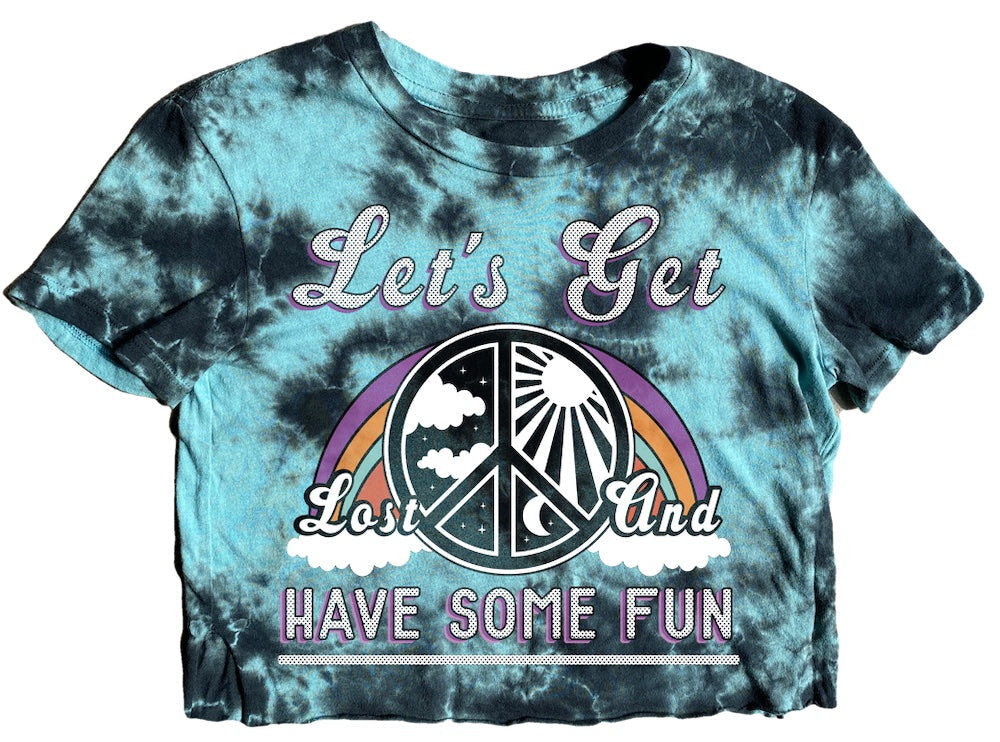 Let's Get Lost Not Quite Crop Tee