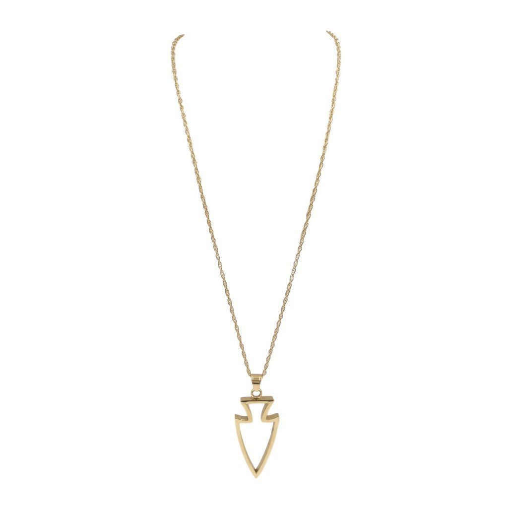 Kinsley Armelle Gold Arrowhead Necklace