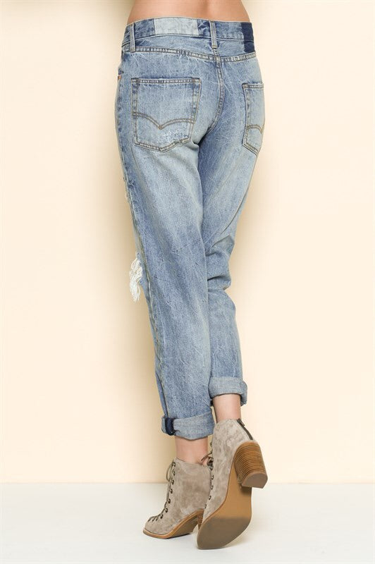 Boyfriend Ripped Jeans