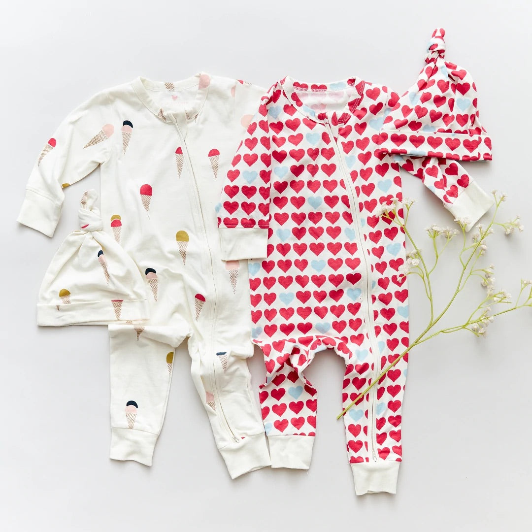 Pink Chicken Organic Newborn Hat