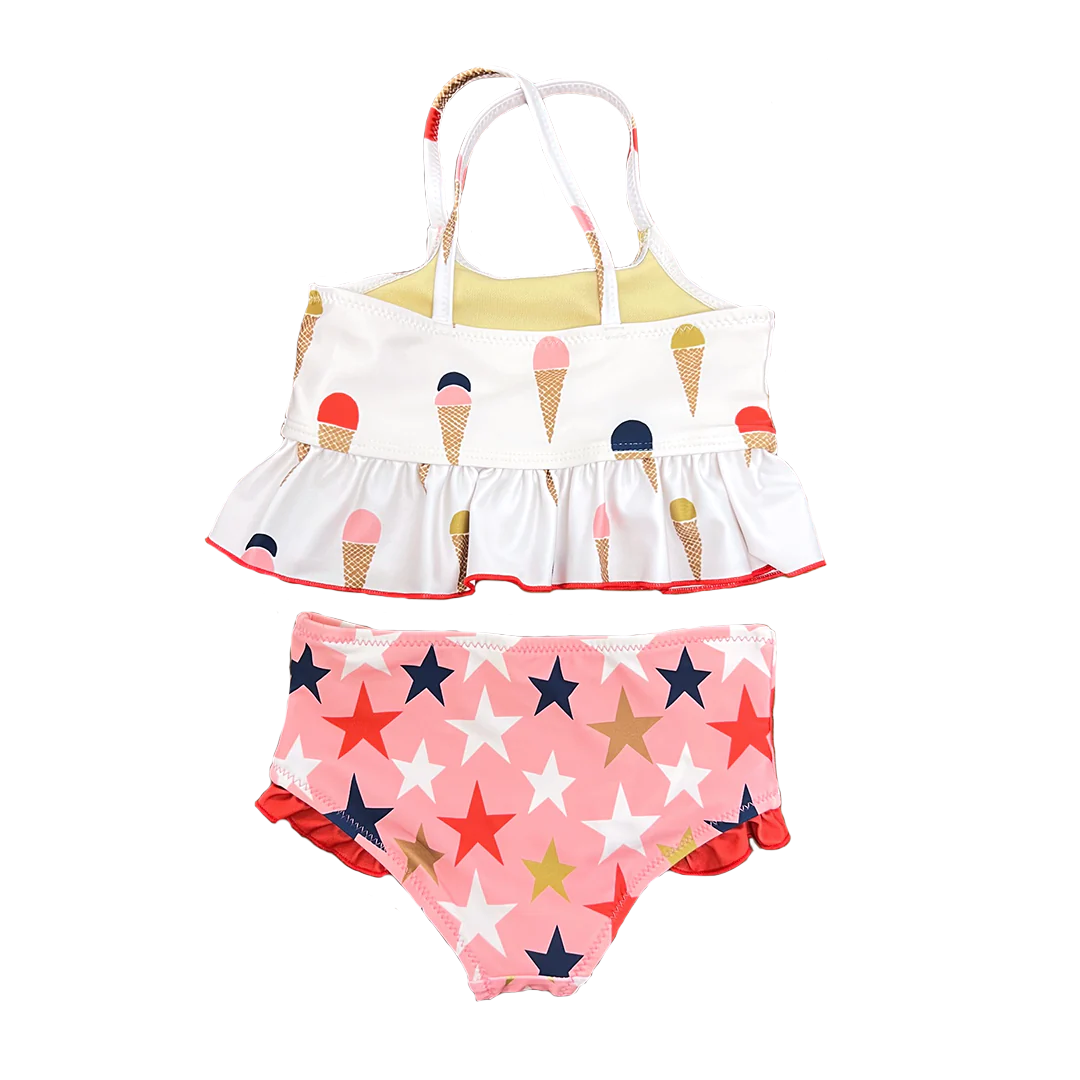 Pink Chicken Joy Tankini- Ice Cream