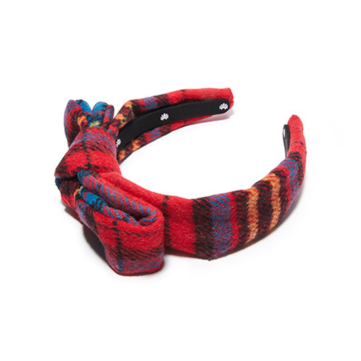 Lele Sadoughi Crimson Plaid Kids Flannel Headband