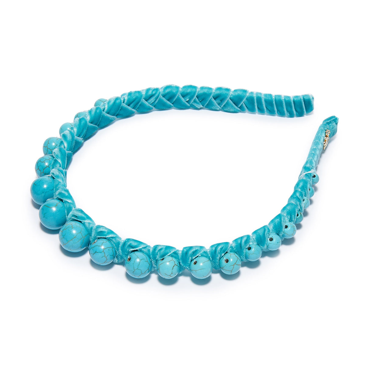 Lele Sadoughi Pacific Sky Graduated Stone Bead Headband