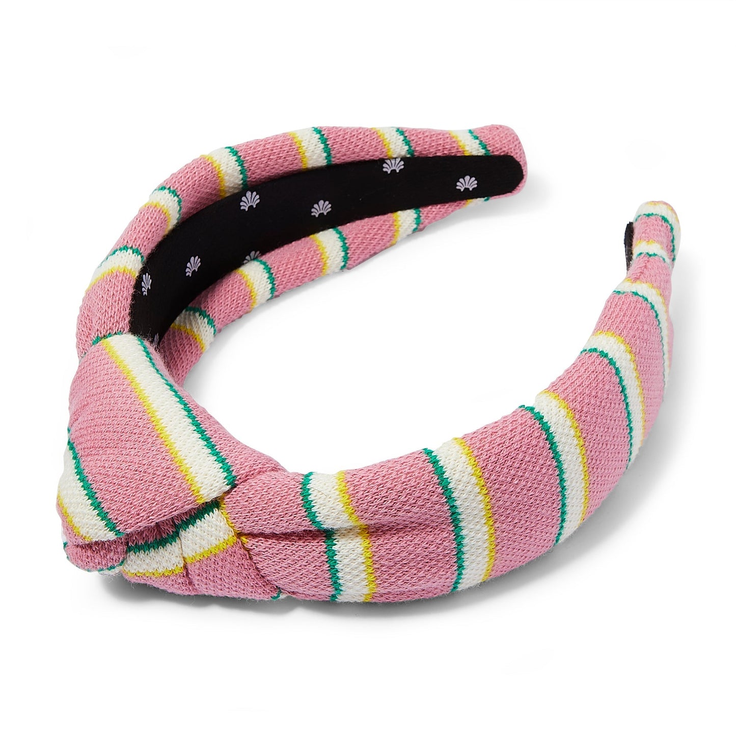 Lele Sadoughi Rose Stripe Pique Knotted Headband