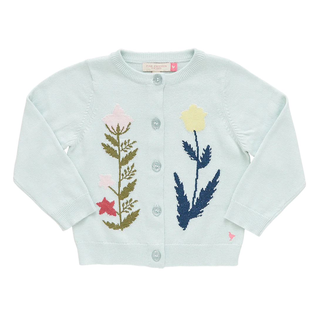 Pink Chicken Paper Floral Sweater
