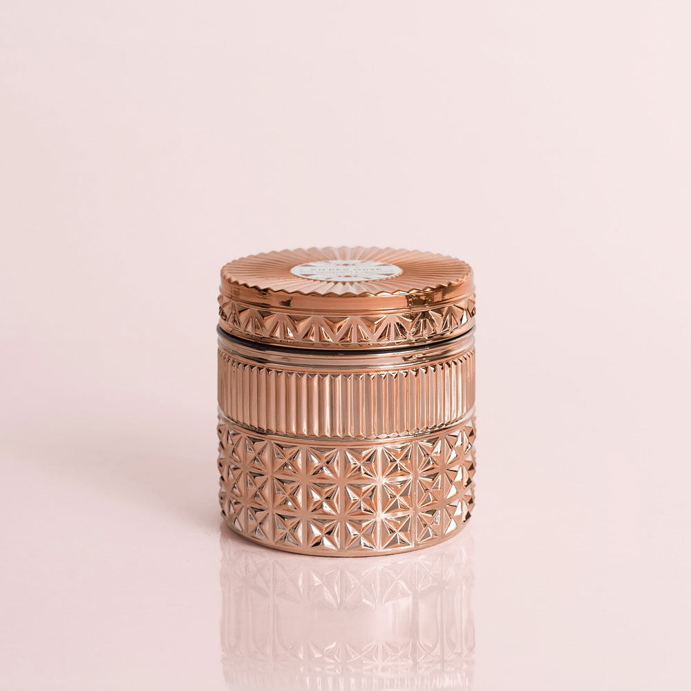 Capri Blue Pink Grapefruit & Prosecco Gilded Faceted Jar