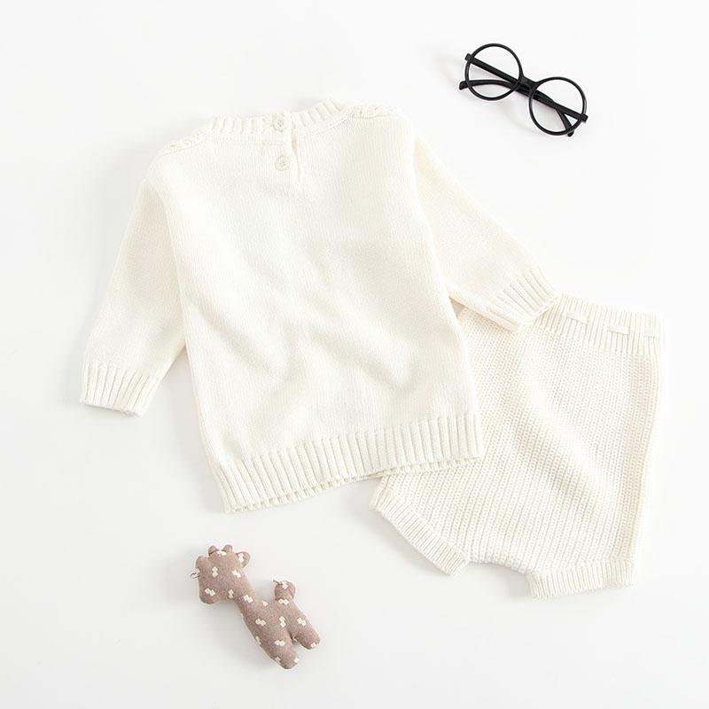 Knitted Sweater & Shorts Set