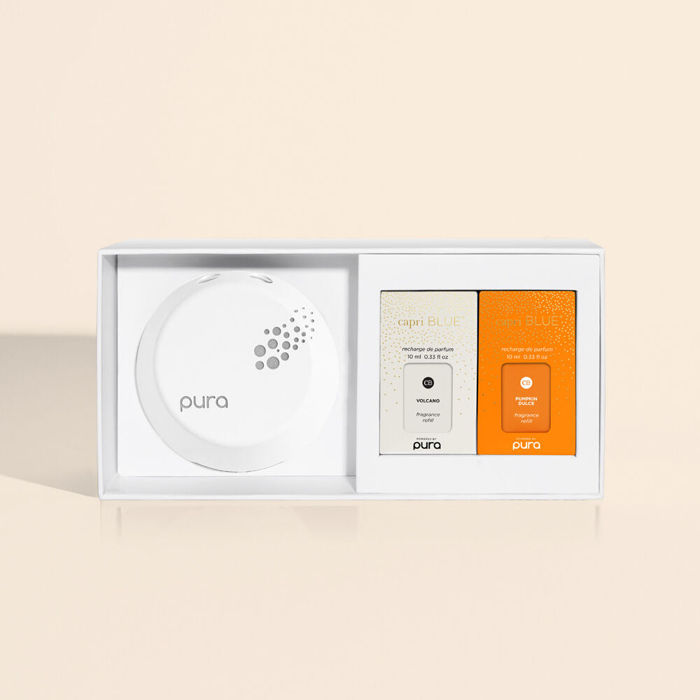 CB+ Pura Smart Home Diffuser Kit, Pumpkin Dulce & Volcano