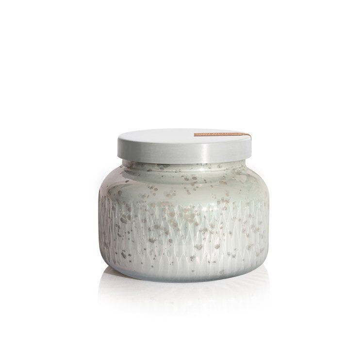 Pumpkin Dulce Signature Jar White Mercury Etched