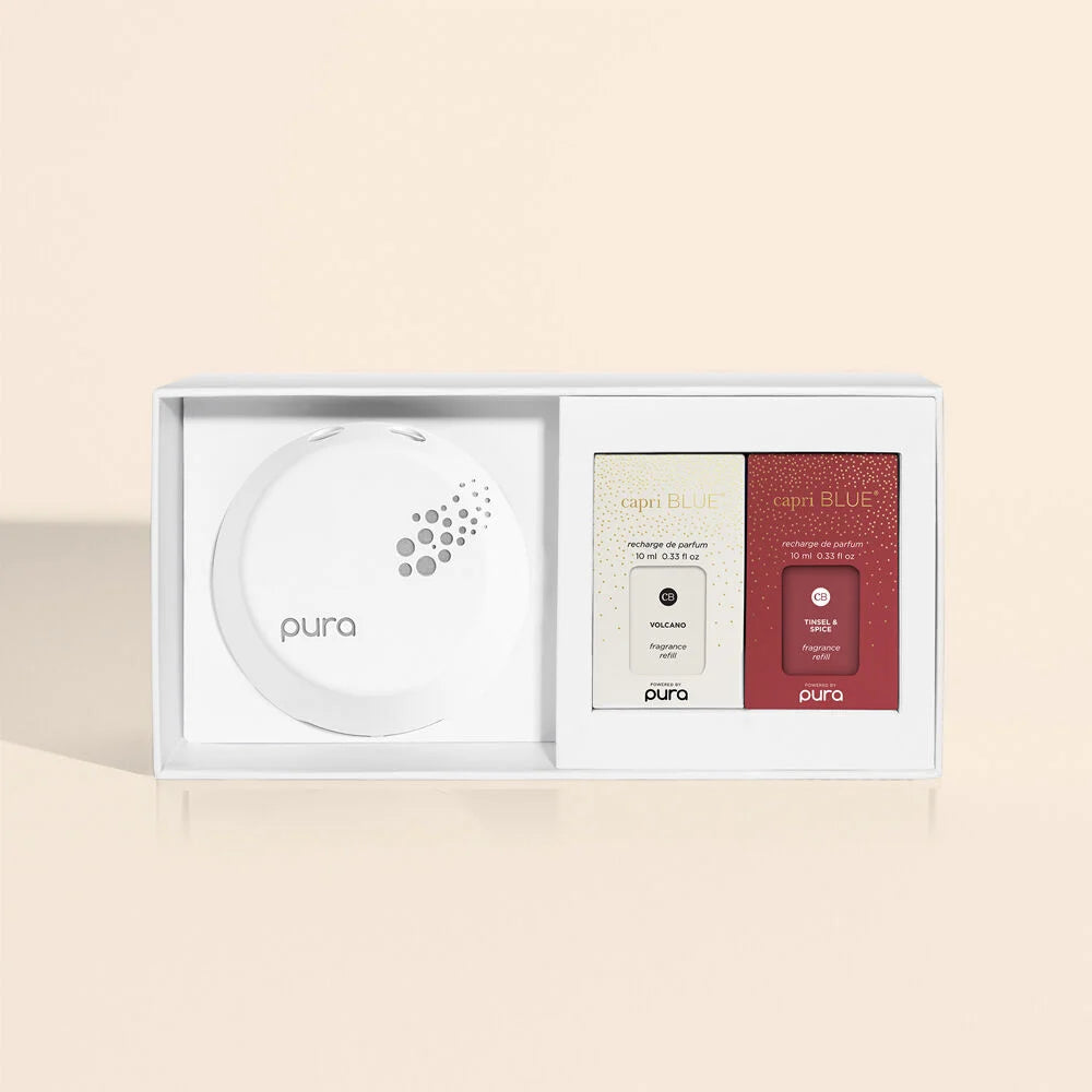 CB+ Pura Smart Home Diffuser Kit, Tinsel & Spice & Volcano