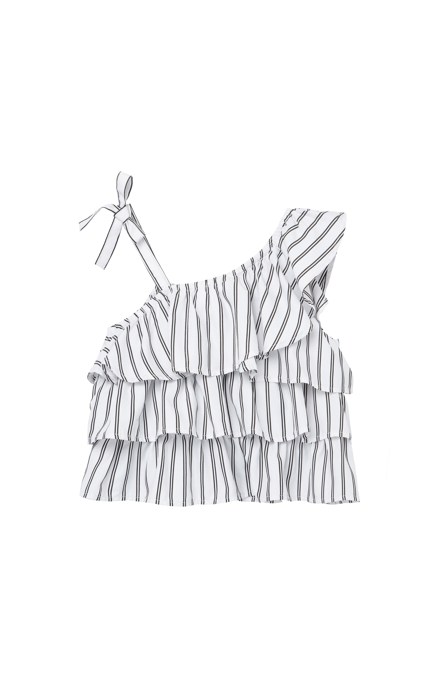 Habitual Asymmetrical Ruffle Top
