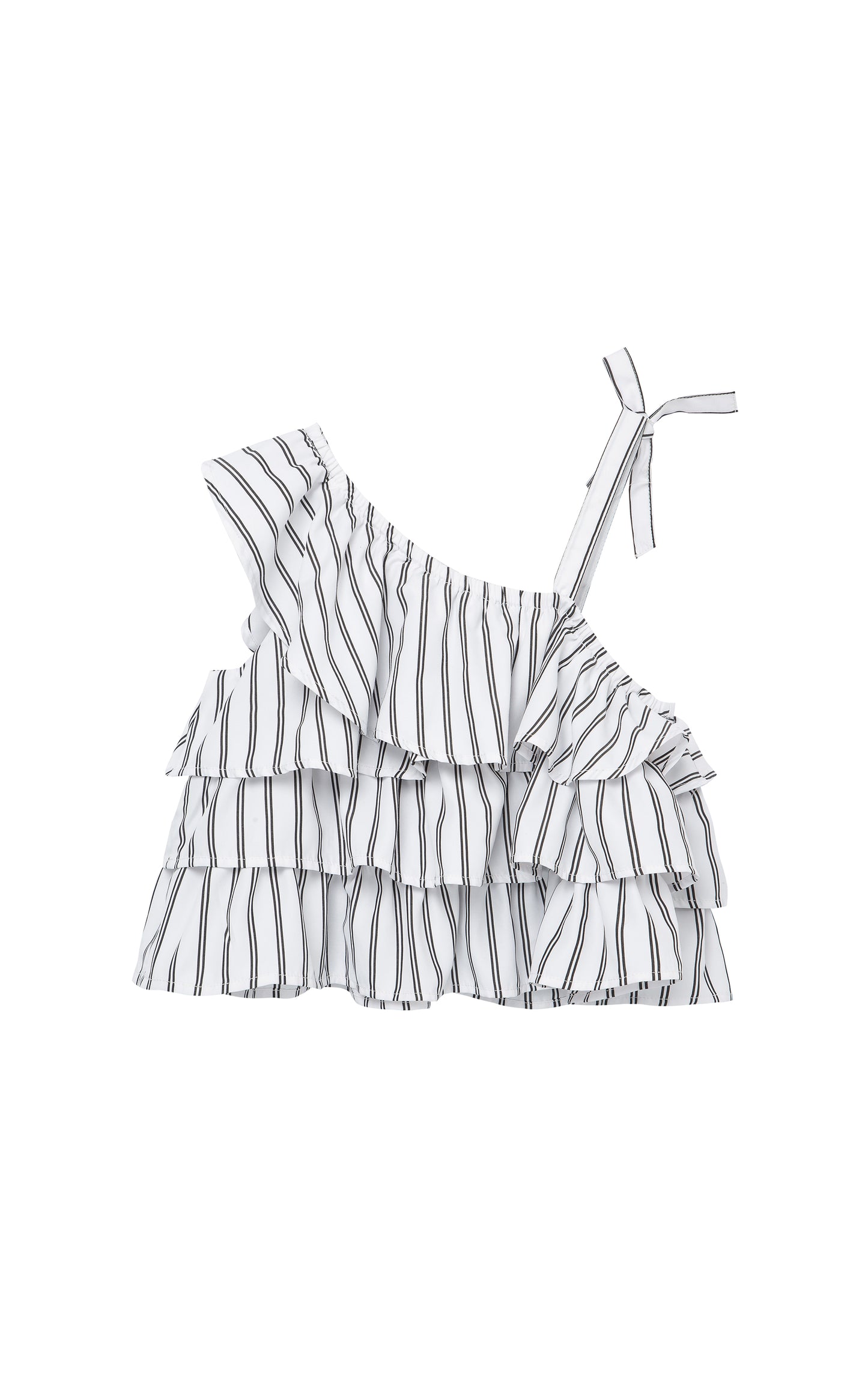 Habitual Asymmetrical Ruffle Top