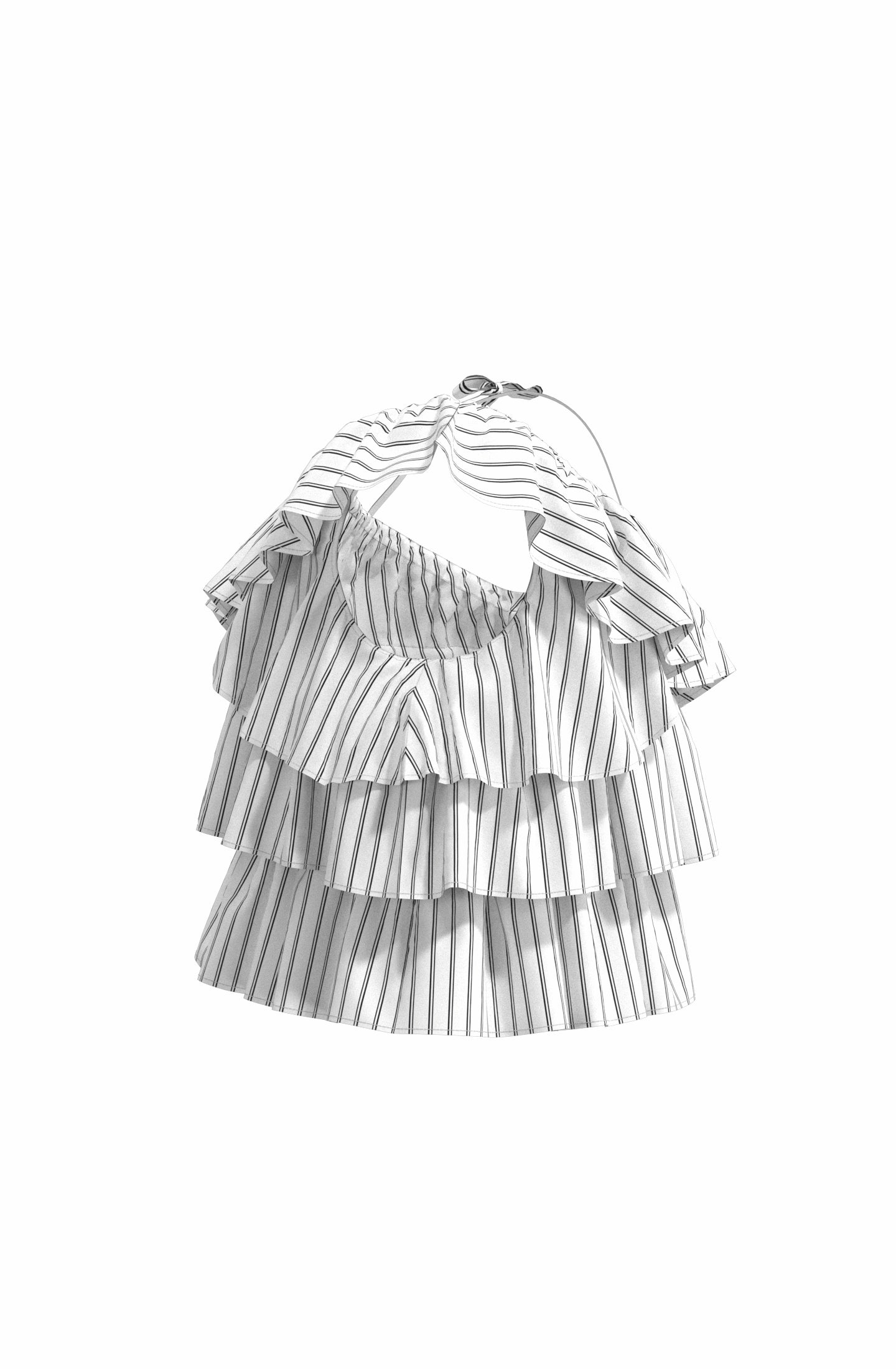 Habitual Asymmetrical Ruffle Top