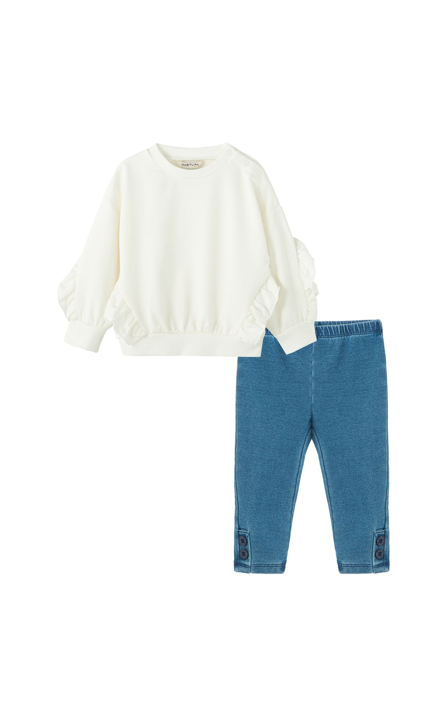 Ruffle Pullover Pant Set