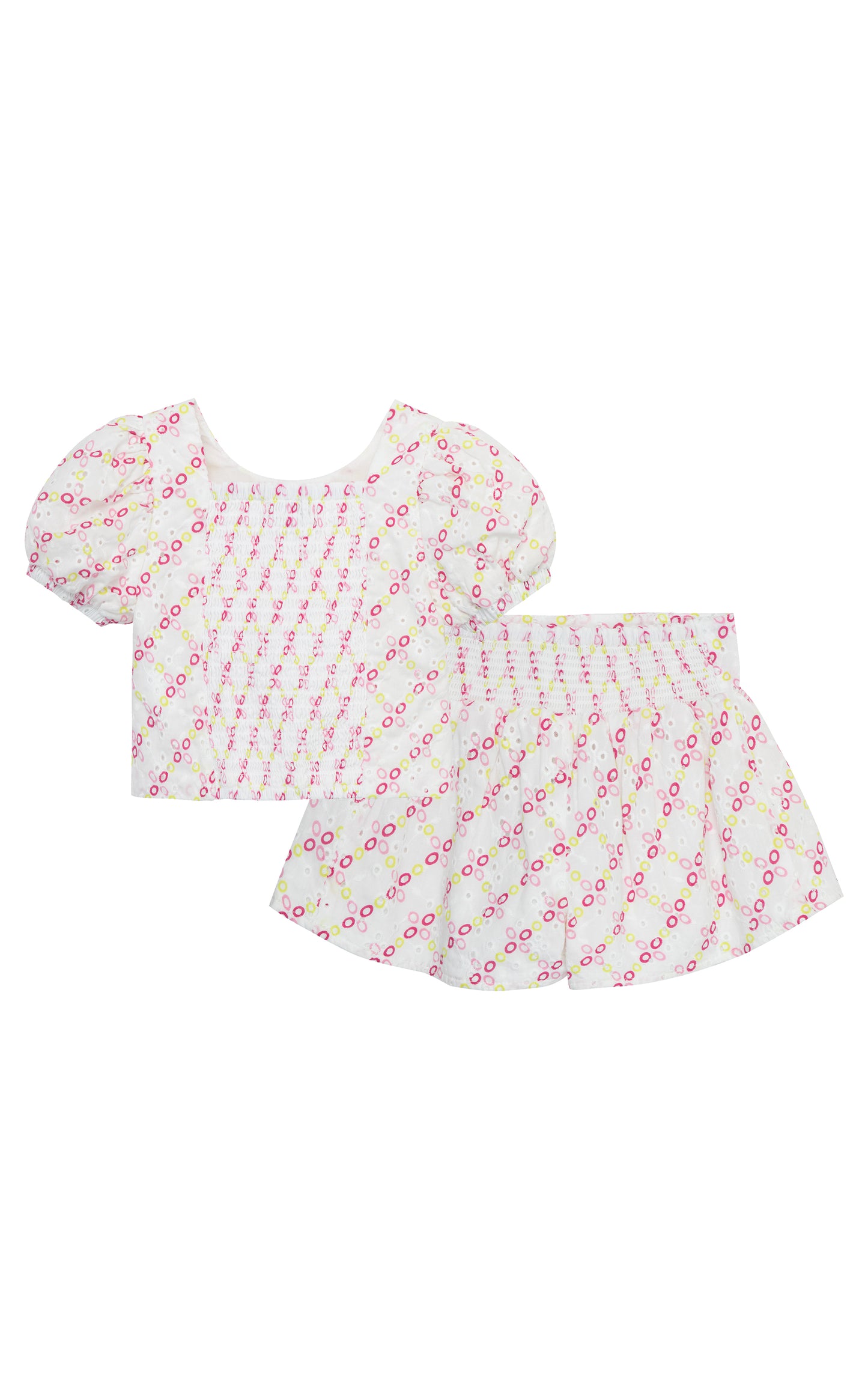 Bubble Sleeve Top Short Set