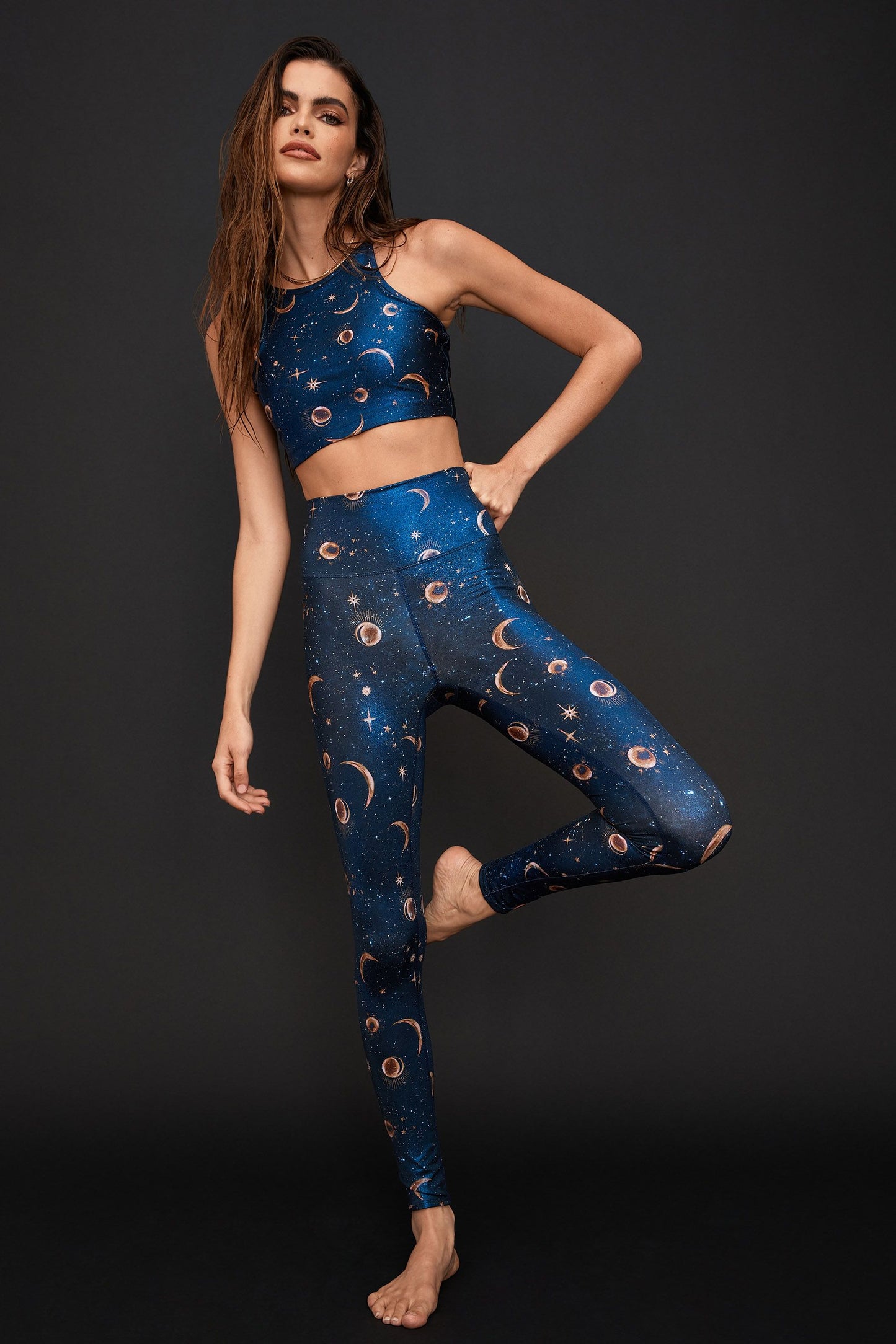 Beach Riot Piper Legging Gold Celestial
