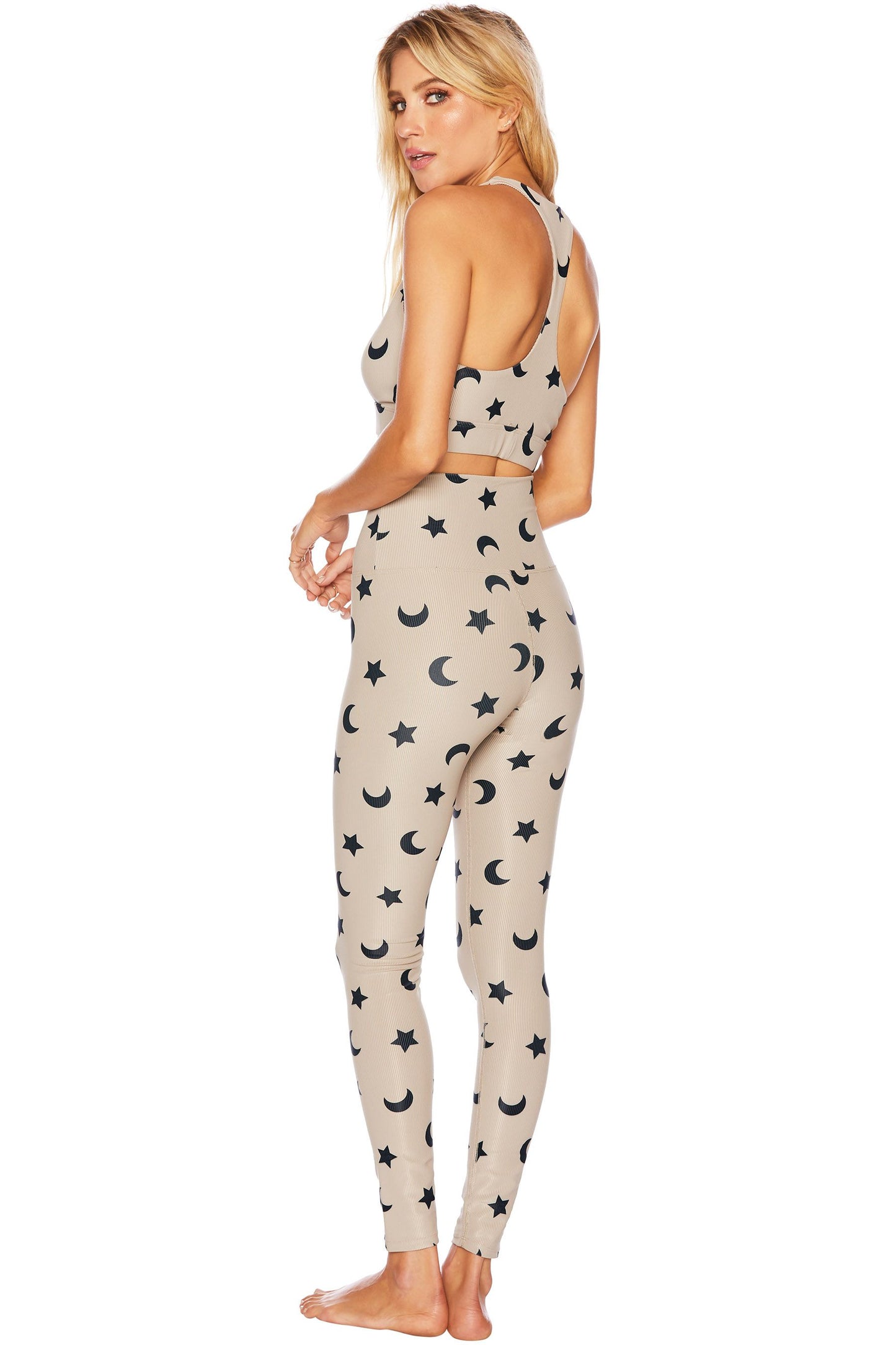 Beach Riot Ayla Legging Taupe Moon & Star
