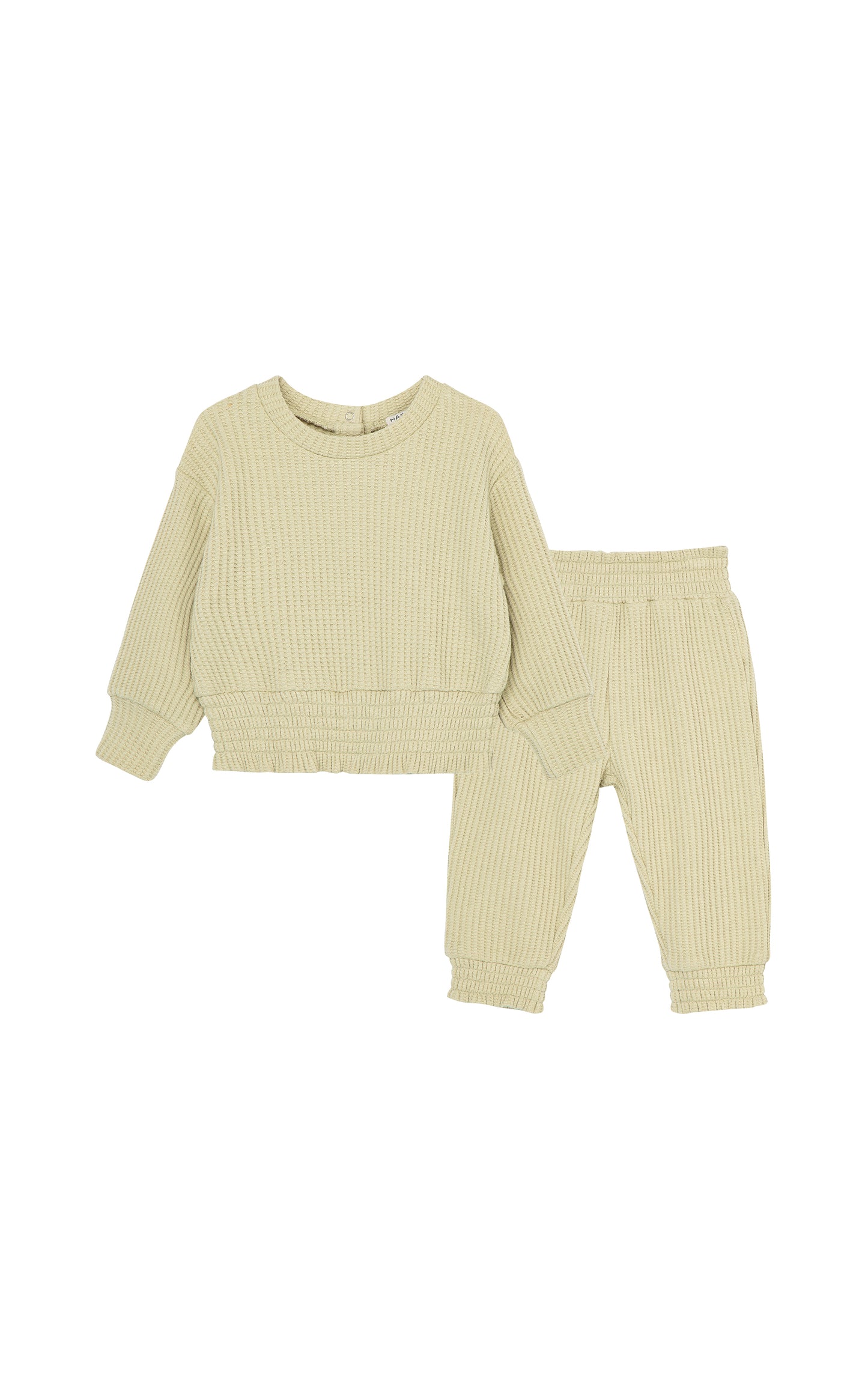 Habitual Smocked Hem Pant Set
