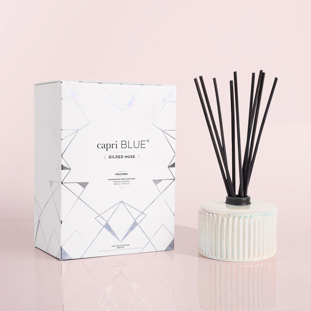 Capri Blue Volcano White Opal Gilded Reed Diffuser