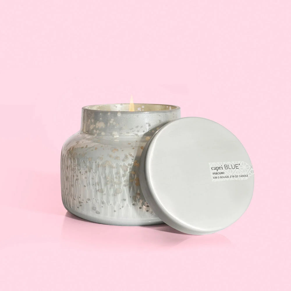 Mercury Etched Volcano Candle