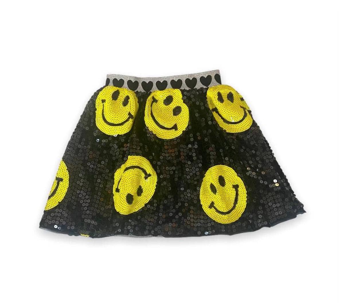 Don't Worry Be Happy Sequin Skirt