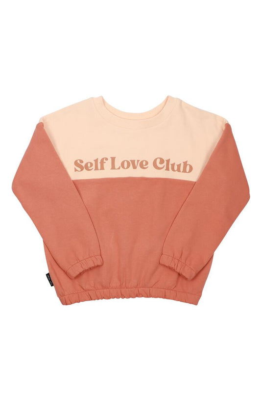 Tiny Tribe Self Love Club Colourblock Sweatshirt