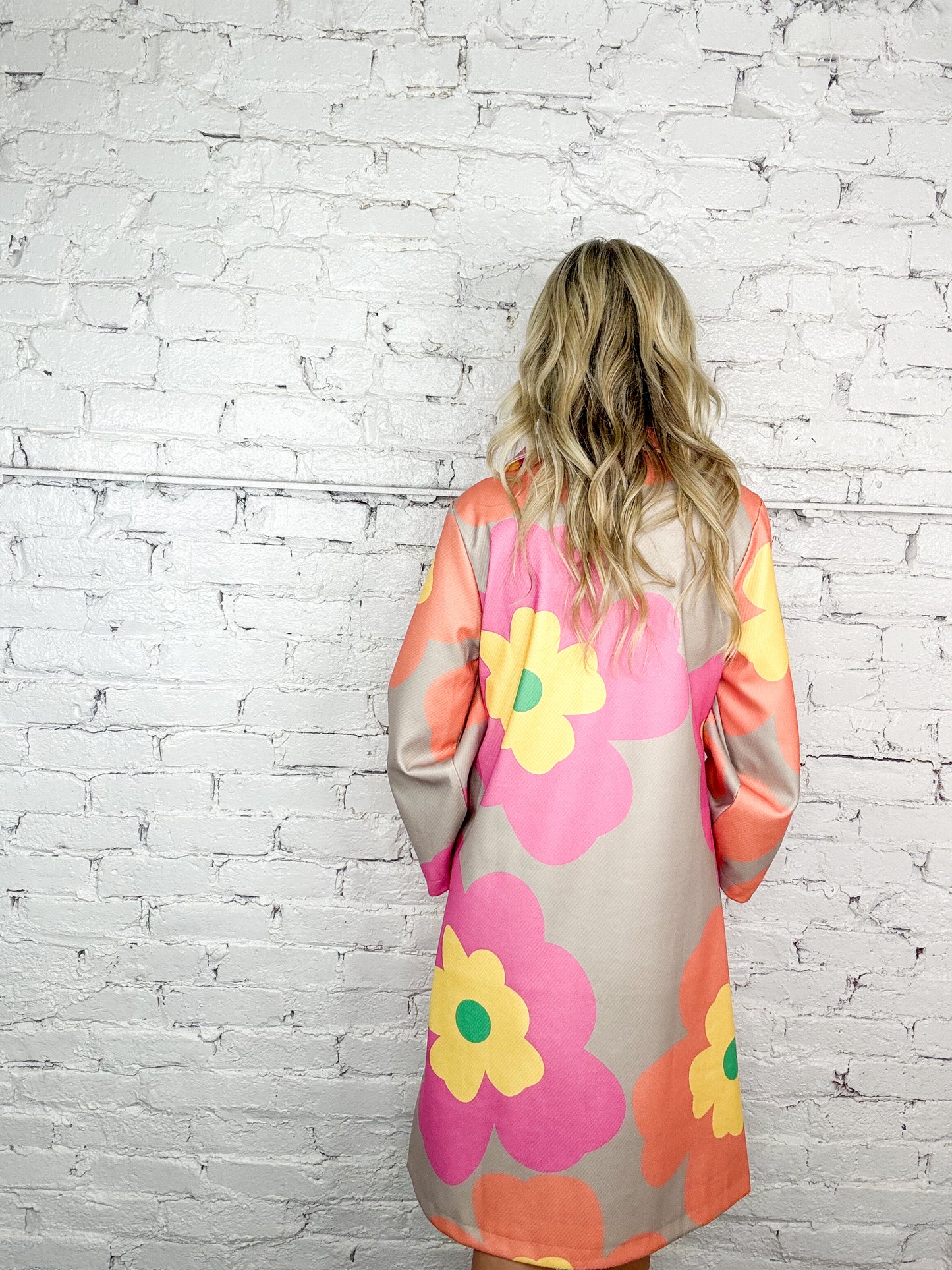 Retro Floral Overcoat