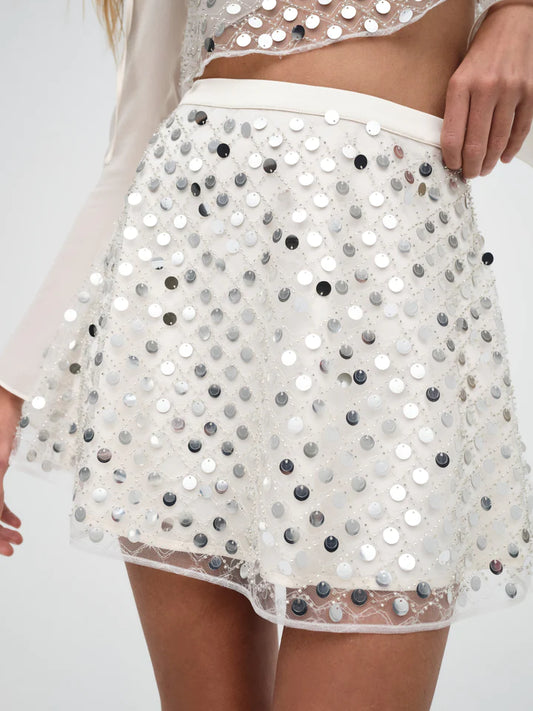 For Love & Lemons Charelle Mini Skirt