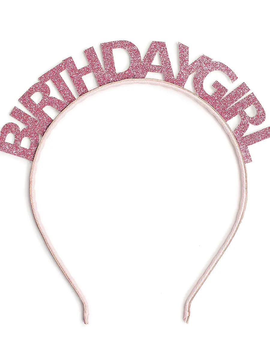 Pink Birthday Girl Headband