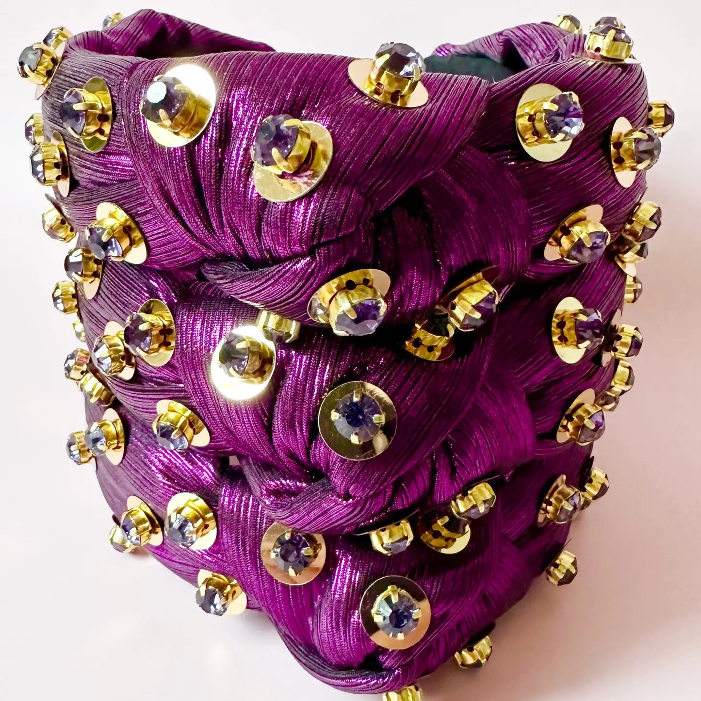 Purple and Gold Luxe Headband
