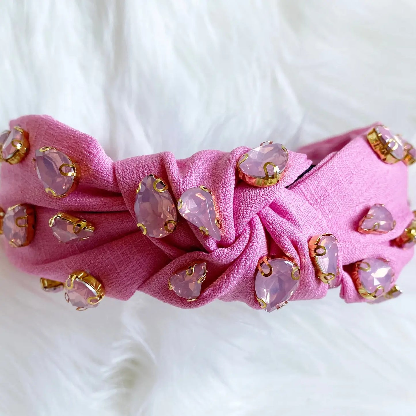 Pink Jeweled Headband