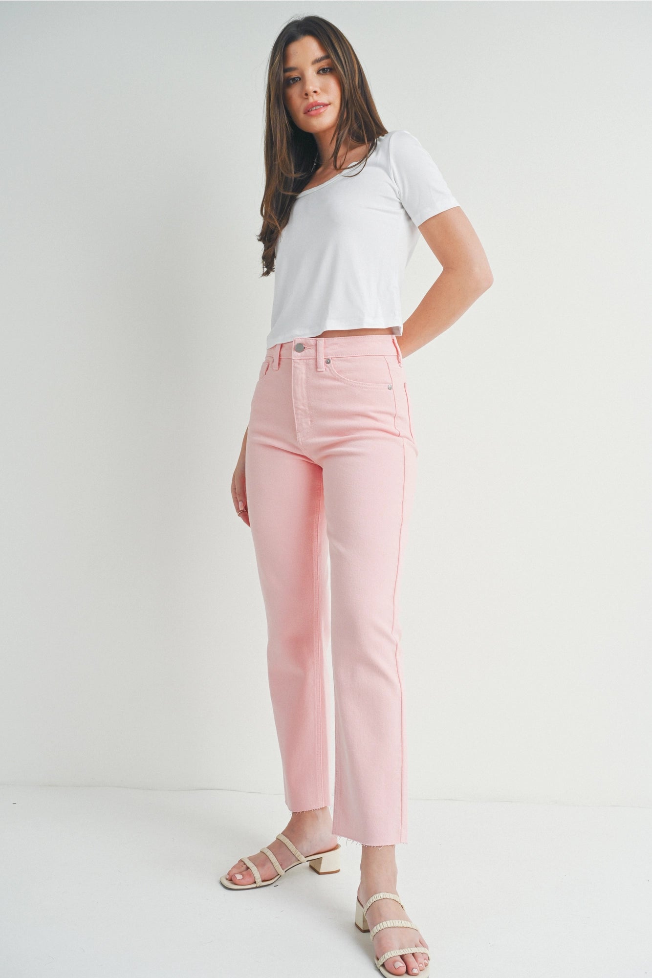 Pinkland Cropped Jeans