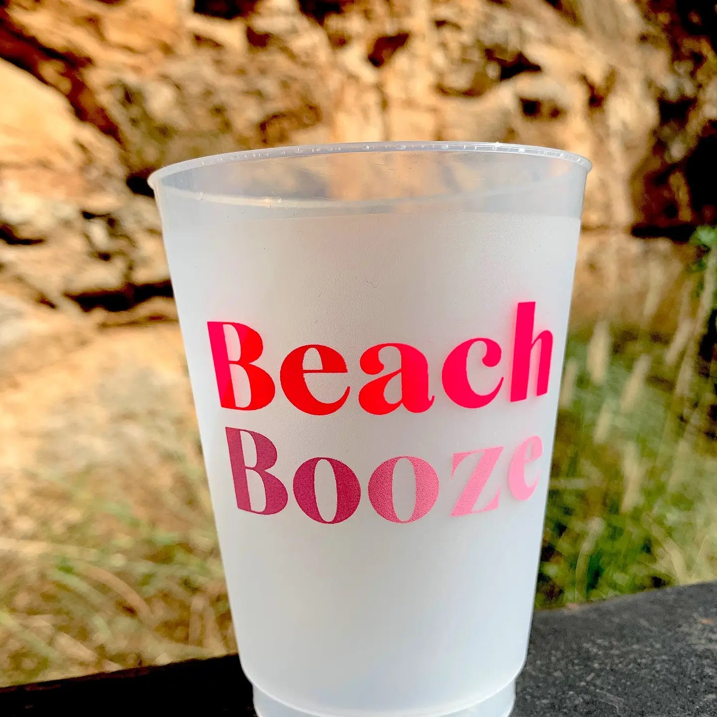 Beach Booze Frosted Cups