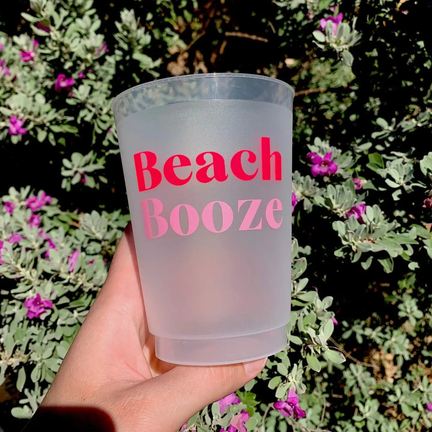 Beach Booze Frosted Cups