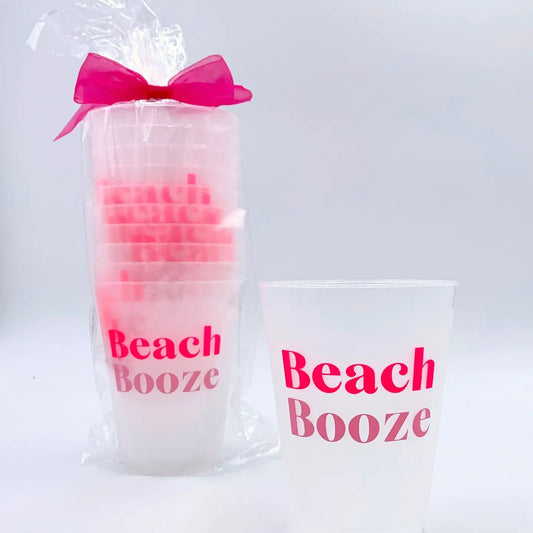 Beach Booze Frosted Cups