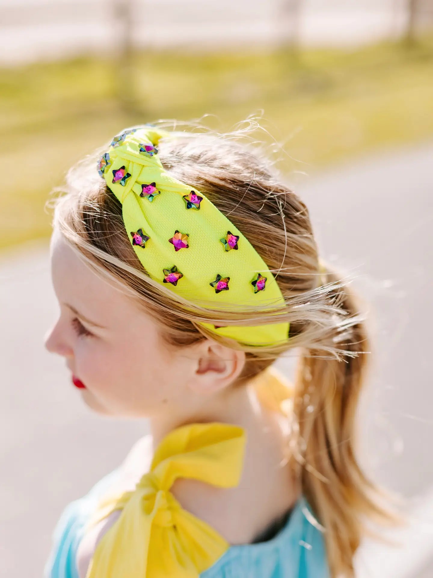 Bright Green Star Headband