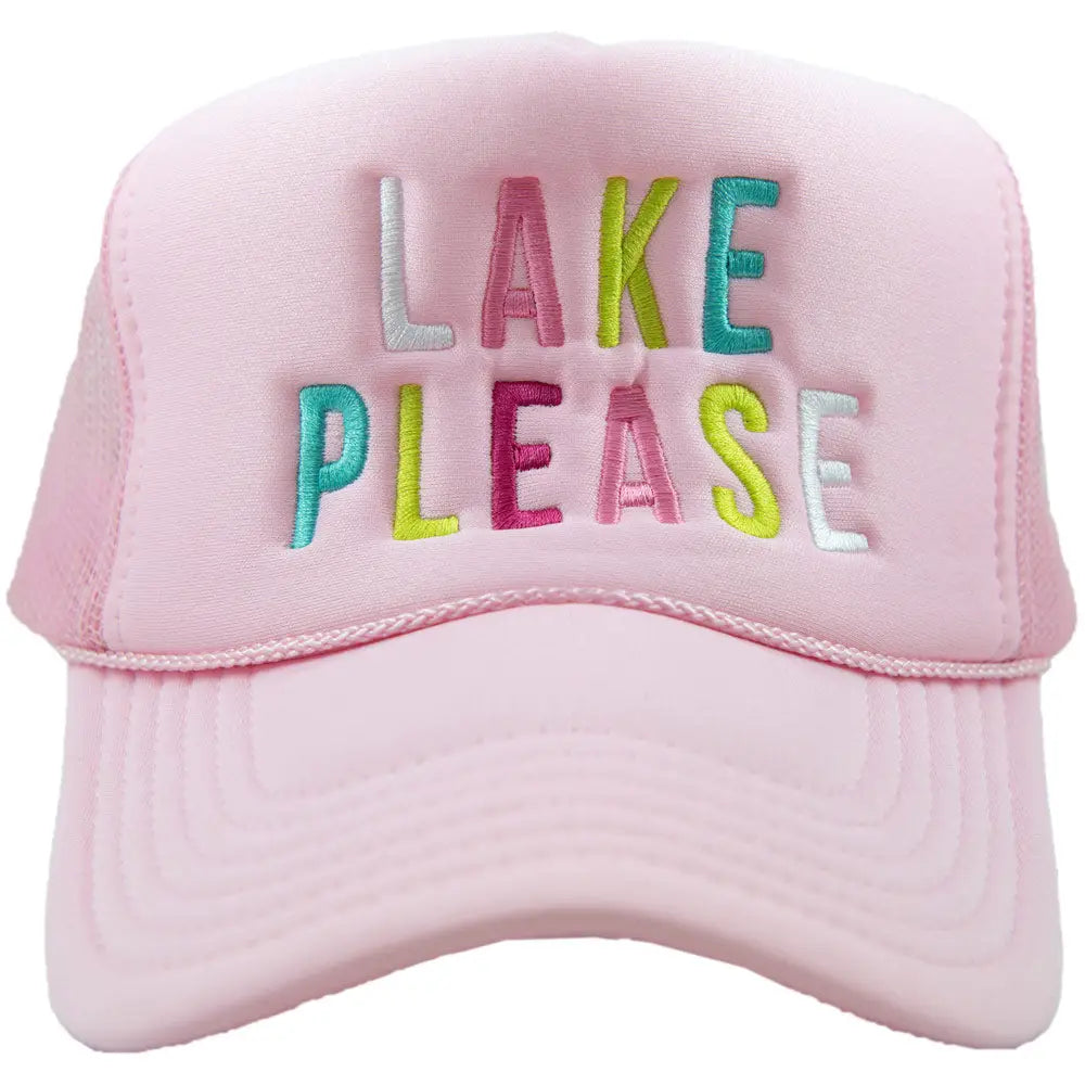 Lake Please Foam Snapback Trucker Hat